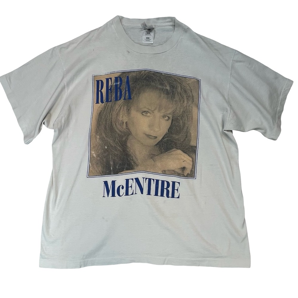 Fruit of the Loom Womens Reba McEntire T-Shirt White 1996 1997 Tour Vintage XL